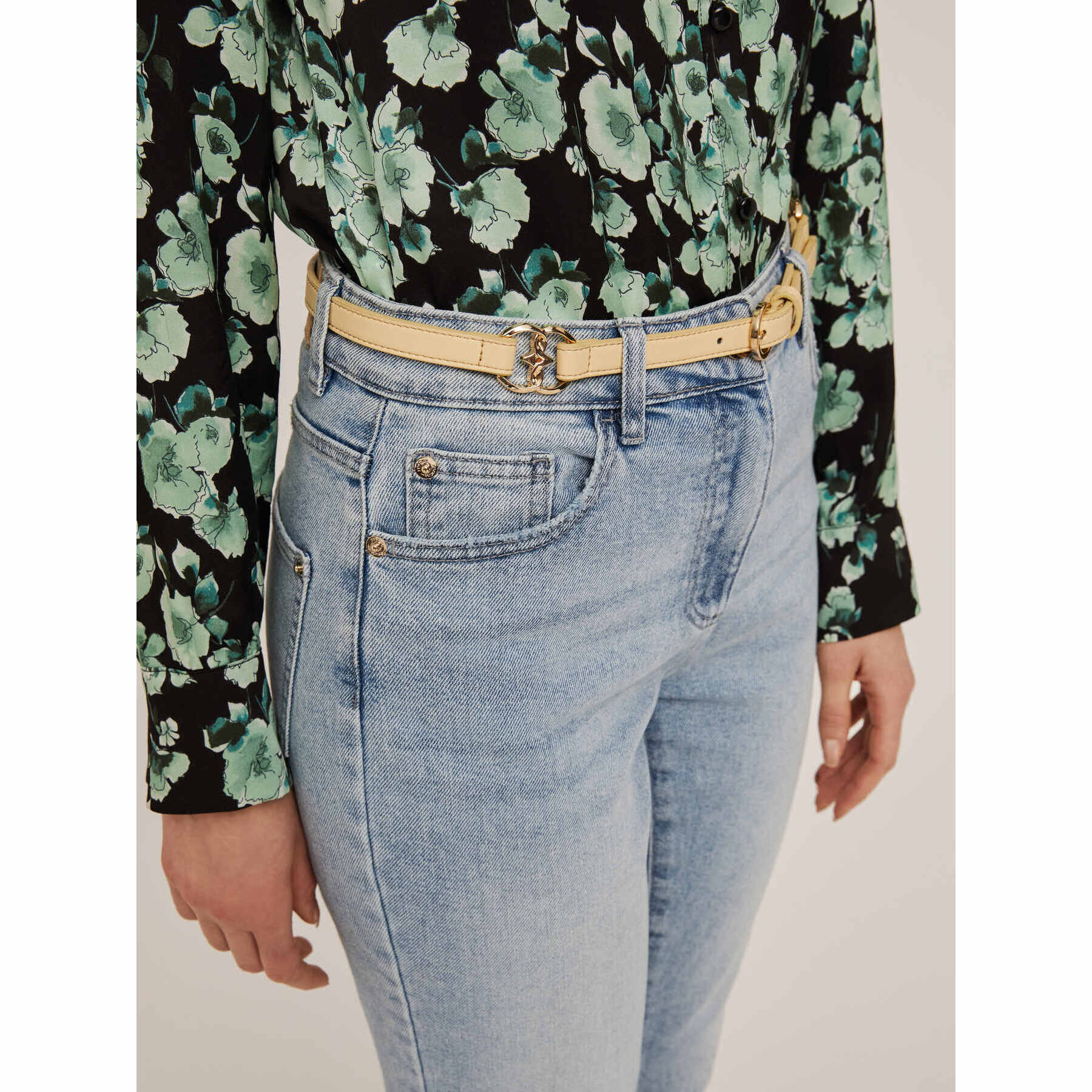 Motivi - Vaqueros mum fit Elsa - Light - blue