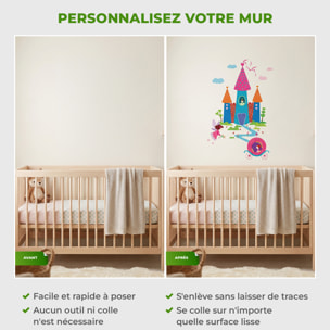Stickers Muraux décoration adhésifs château et princesse