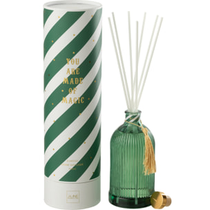 J-Line bâtonnets parfumés Magic - Elwood - verre - blanc/vert - large