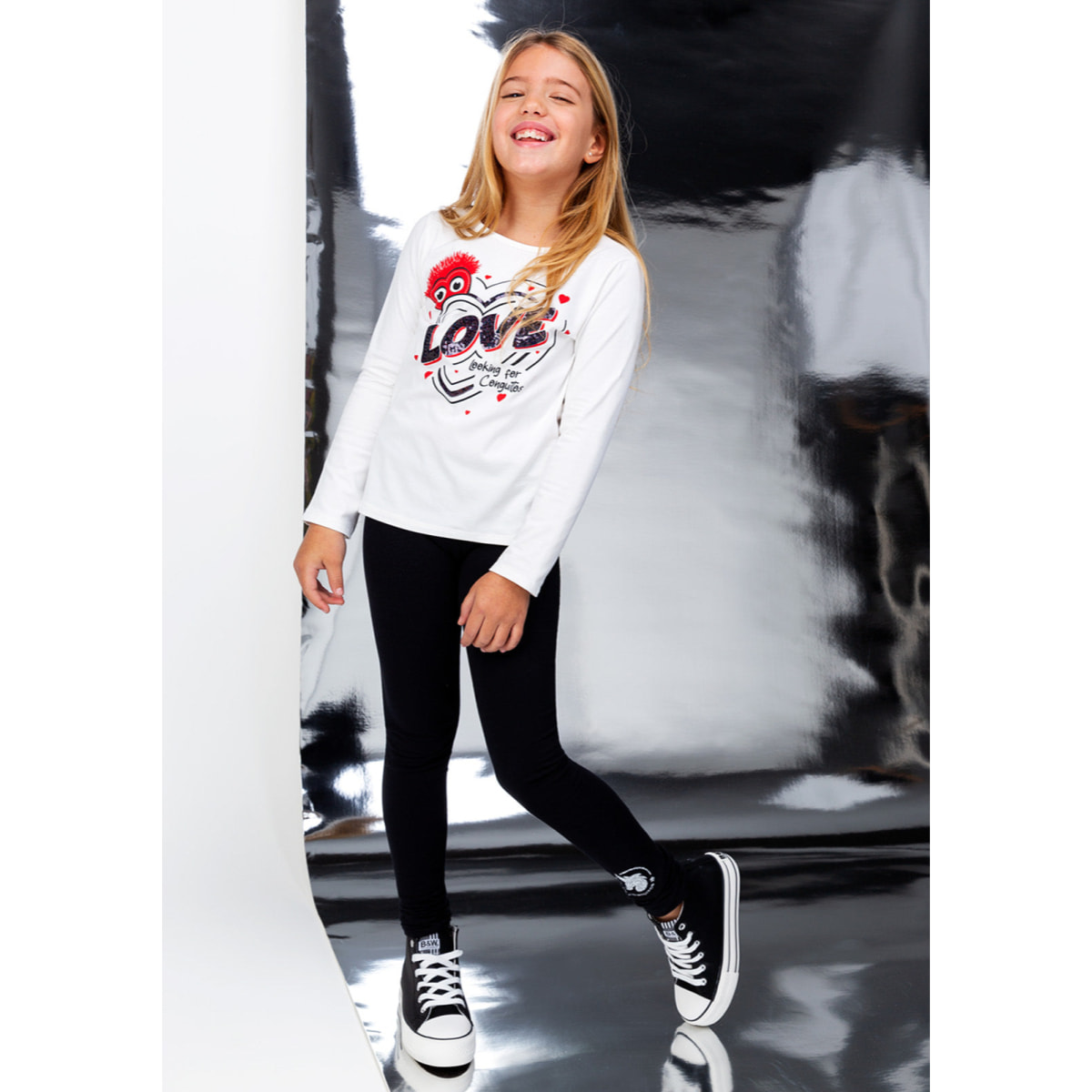 Zapatillas Altas en Negro con Plataforma