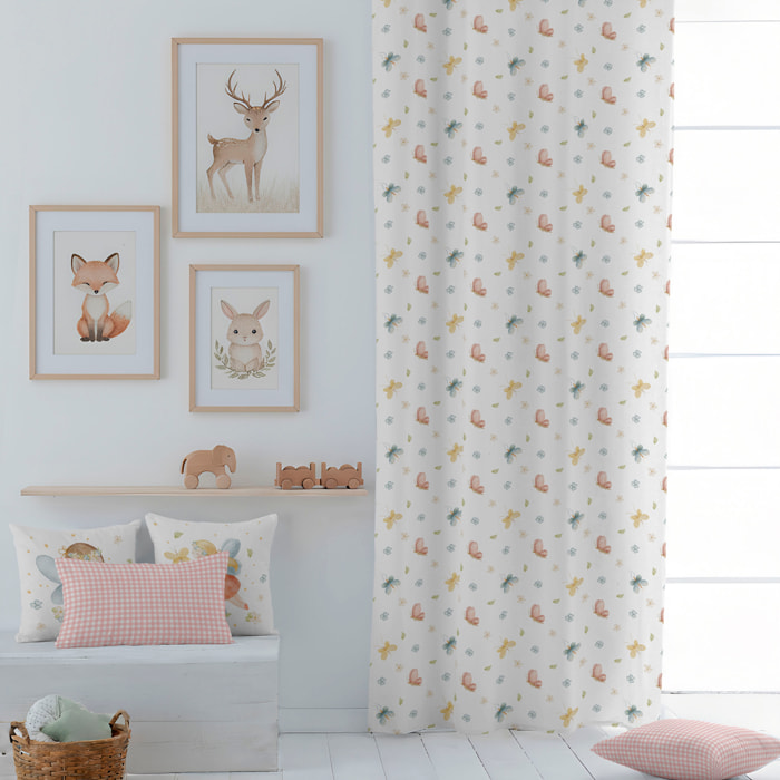 Cool Kids - Cortina Estampada - Con Ojales - 100% Algodón - Lorian