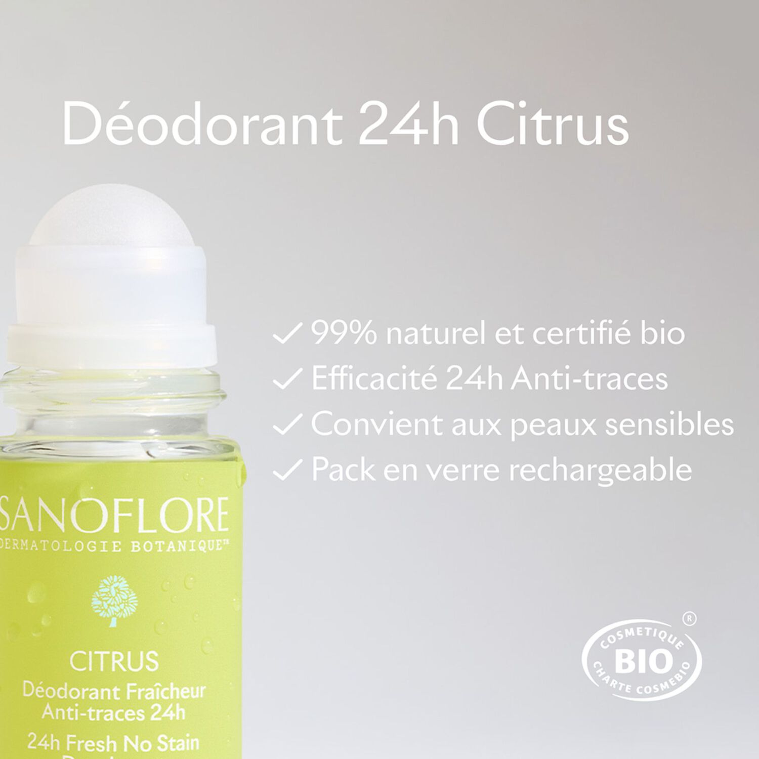 Citrus - Roll-on Bio efficacité 24h 2 x 50ml