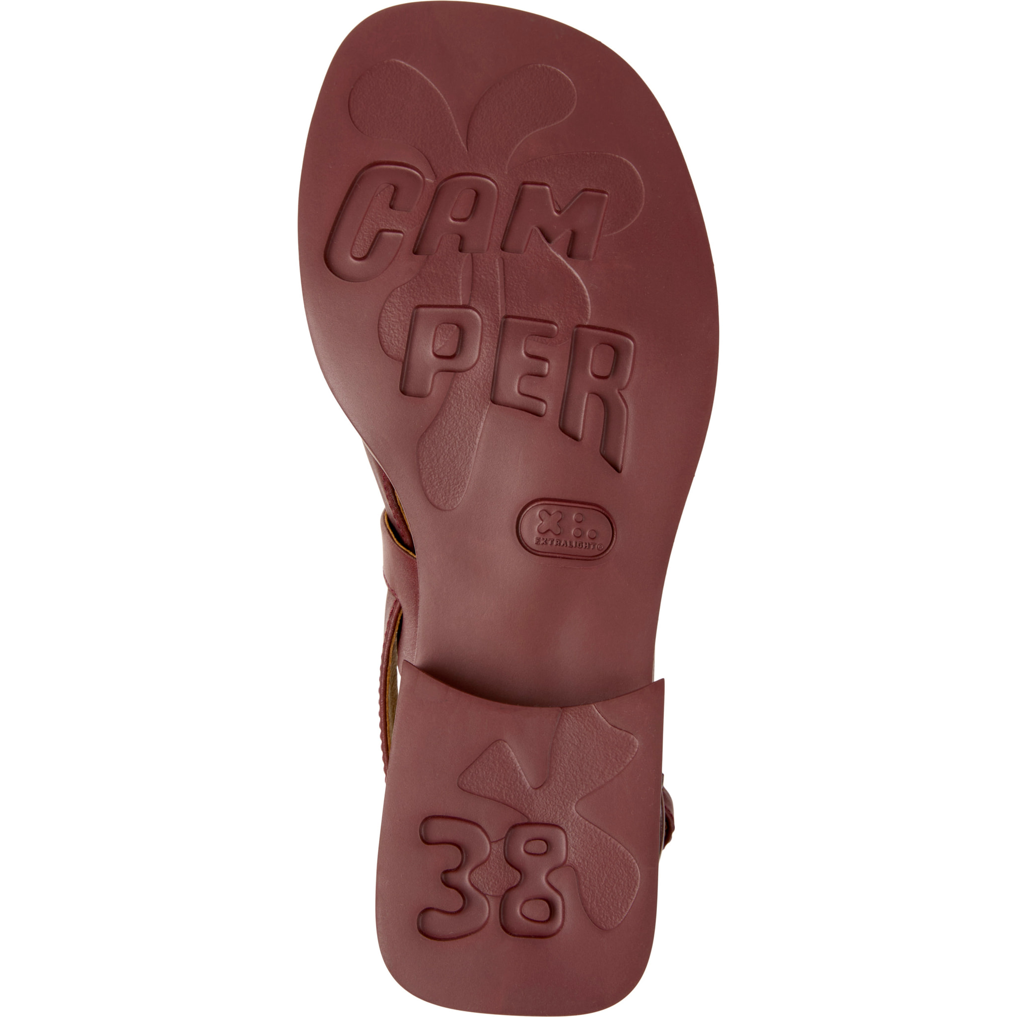 Sandalias - CAMPER Dana - Burdeos - Cuero liso