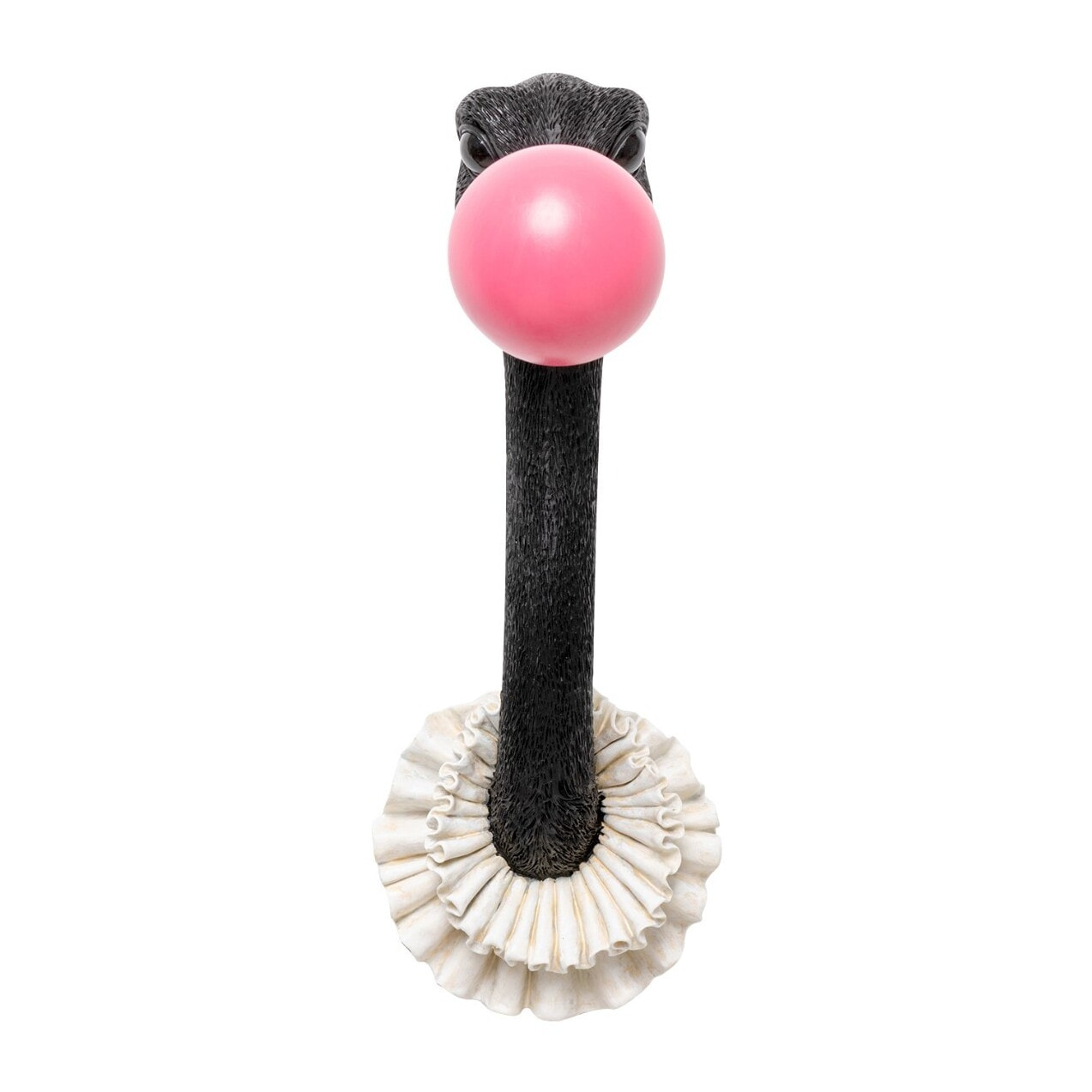 Déco murale autruche chewing-gum 41cm Kare Design