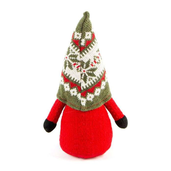 Gnome assis avec barbe Excelsa – Gnomo, Polyester multicolore