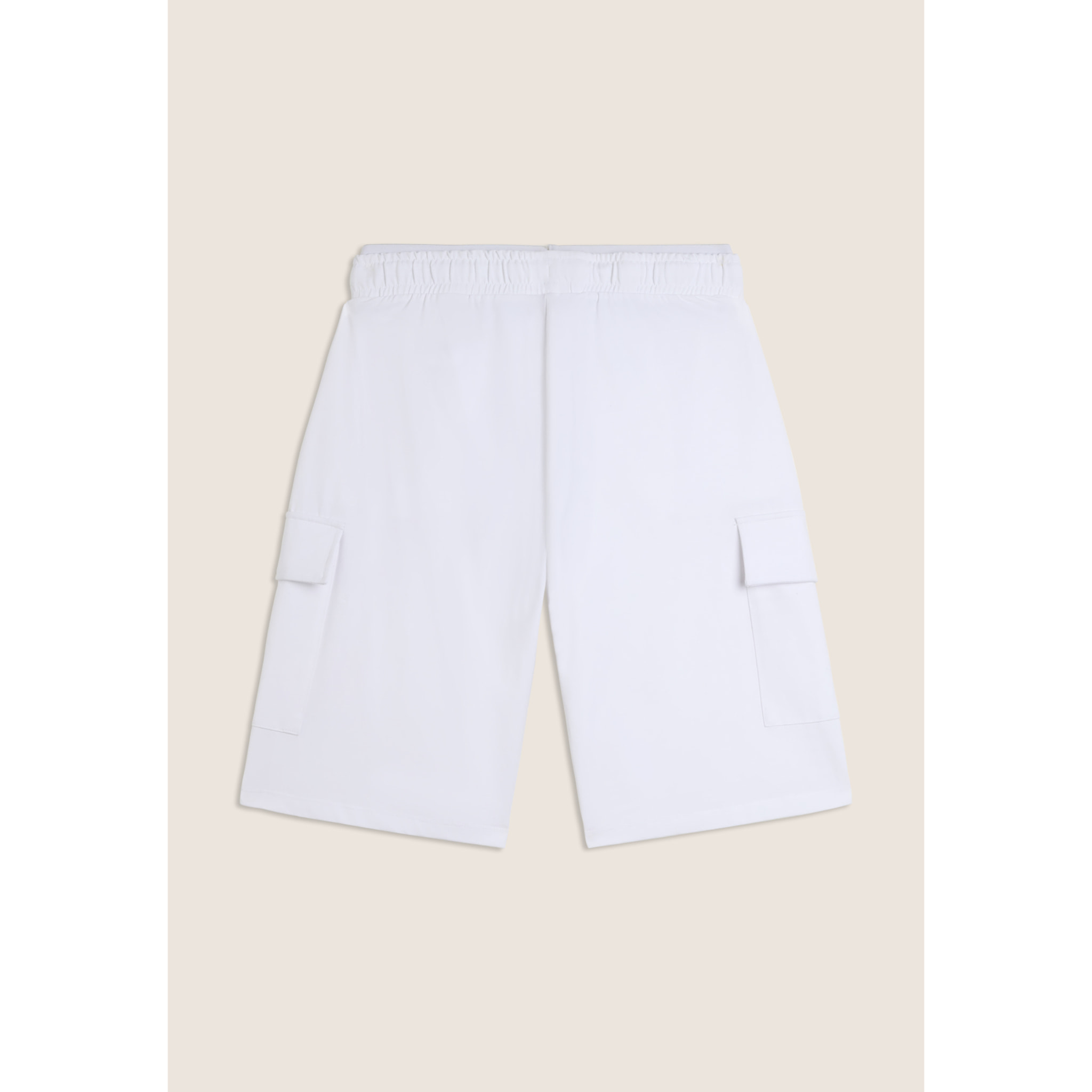 Pantaloncini corti wide leg in jersey con tasche laterali