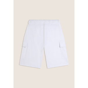 Pantaloncini corti wide leg in jersey con tasche laterali