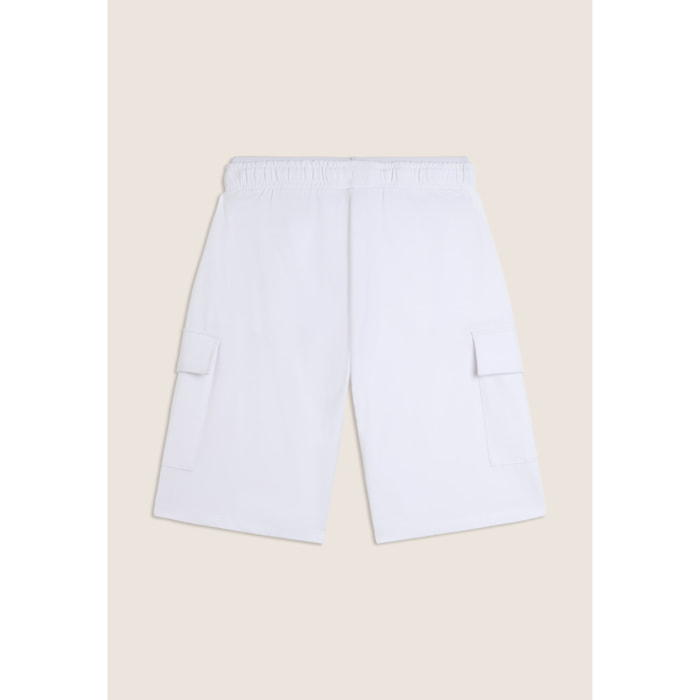 Pantaloncini corti wide leg in jersey con tasche laterali