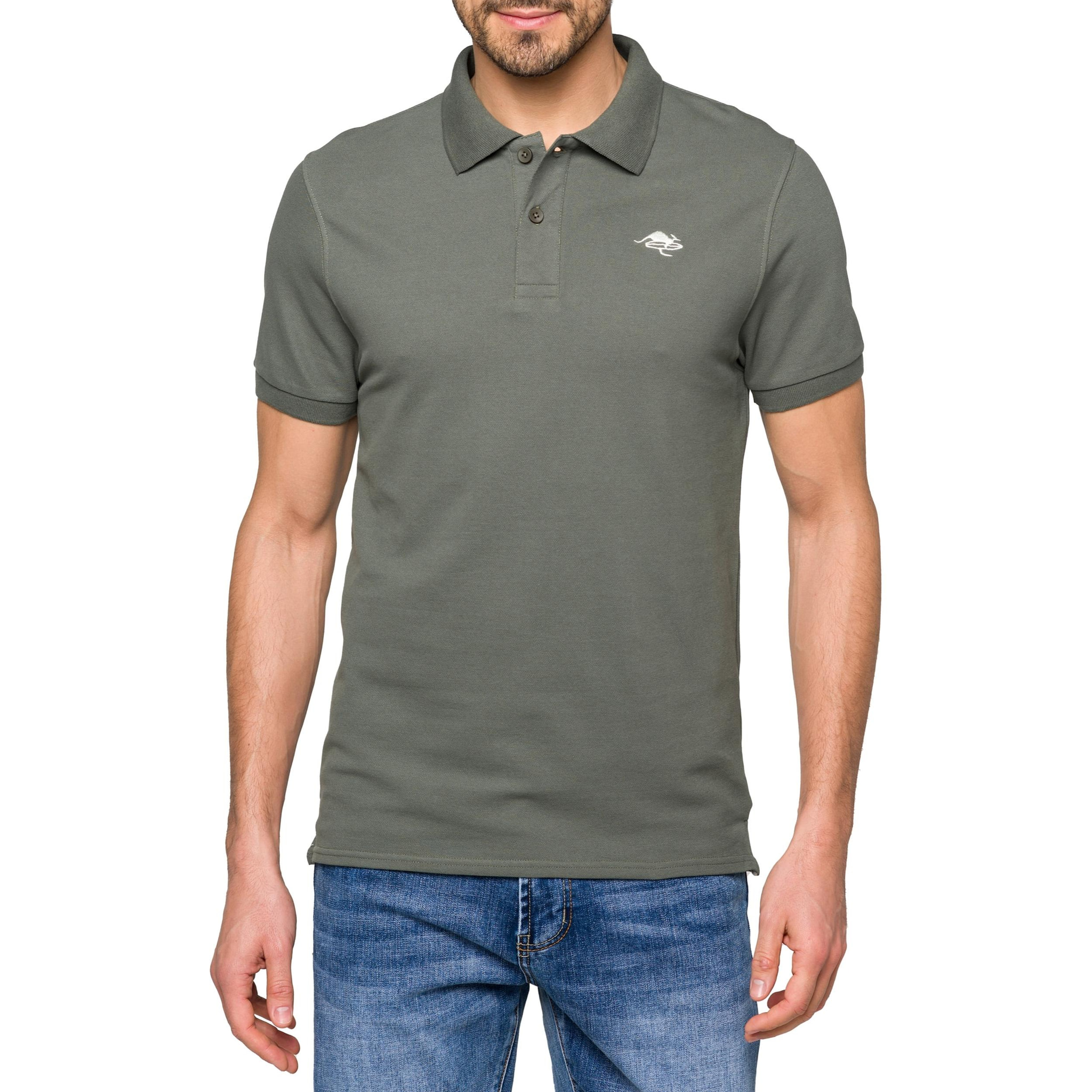 Polo Hot Buttered Stoney tinta unita Verde militare