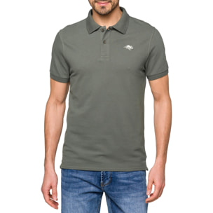 Polo Hot Buttered Stoney tinta unita Verde militare