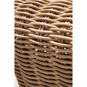 BORABORA - Canapé de jardin 3 places en résine tressée