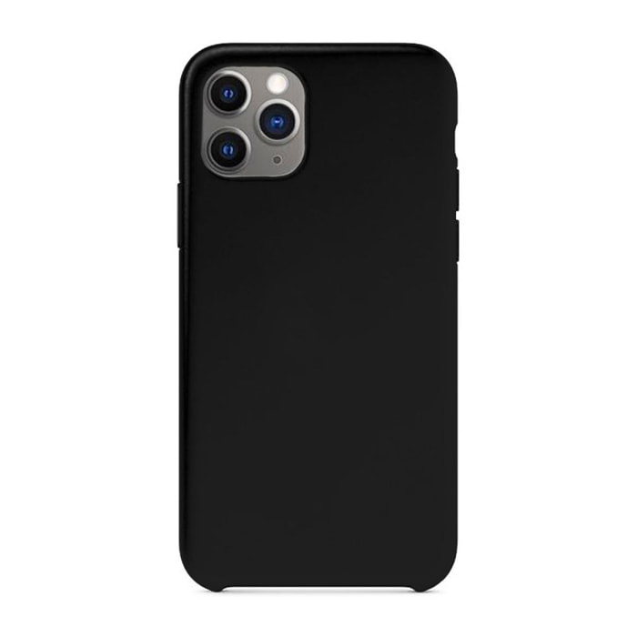 Coque iPhone 11 Pro Max silicone liquide Noir