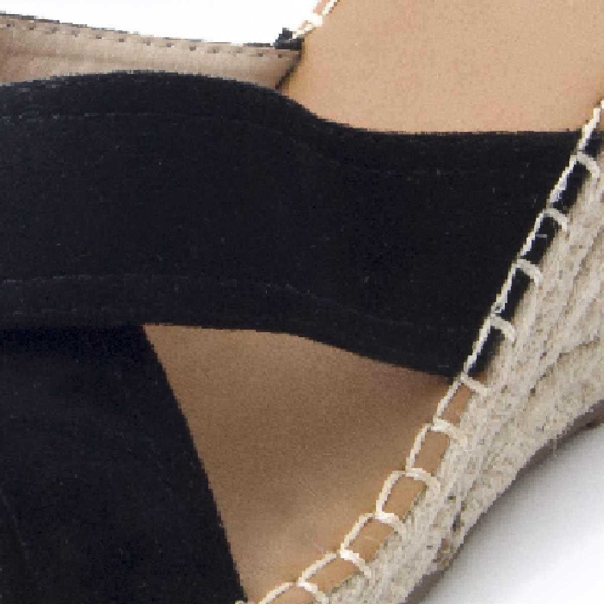 Sandalias de Cuña - Negro - Altura: 7 cm