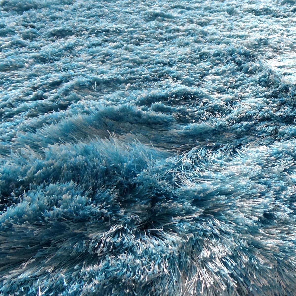 Tapis fait main Shaggy longues mèches Moodil