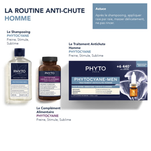 Phytocyane Men - Traitement Antichute Homme - Chute sévère, héréditaire, cheveux clairsemés 12 ml