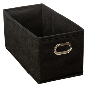 Panier tissu 15x31cm "Mix N' Modul" noir