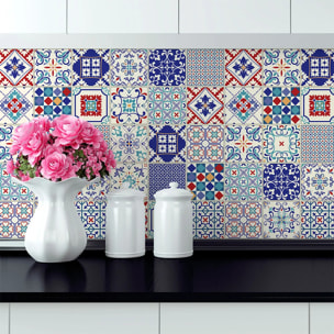 Sticker carrelage - Ambiance Sticker - 30 CARRELAGES AZULEJOS SIRANO - AZULEJOS SIRANO - 15x15cm
