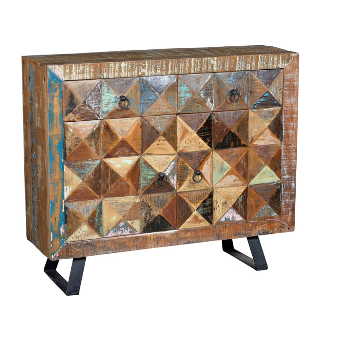 Consola - madera reciclada - 100x32x87cm