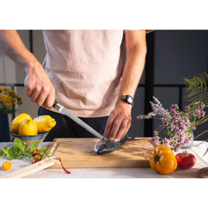 Cuchillo Fileteador | Hoja de 200 mm | Acero Inoxidable Japonés San-Mai