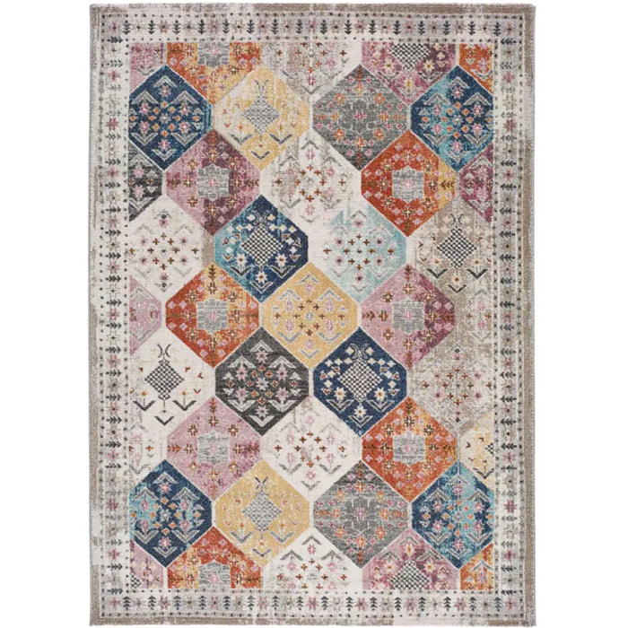 Alfombra étnica Mirva multicolor, varias medidas disponibles