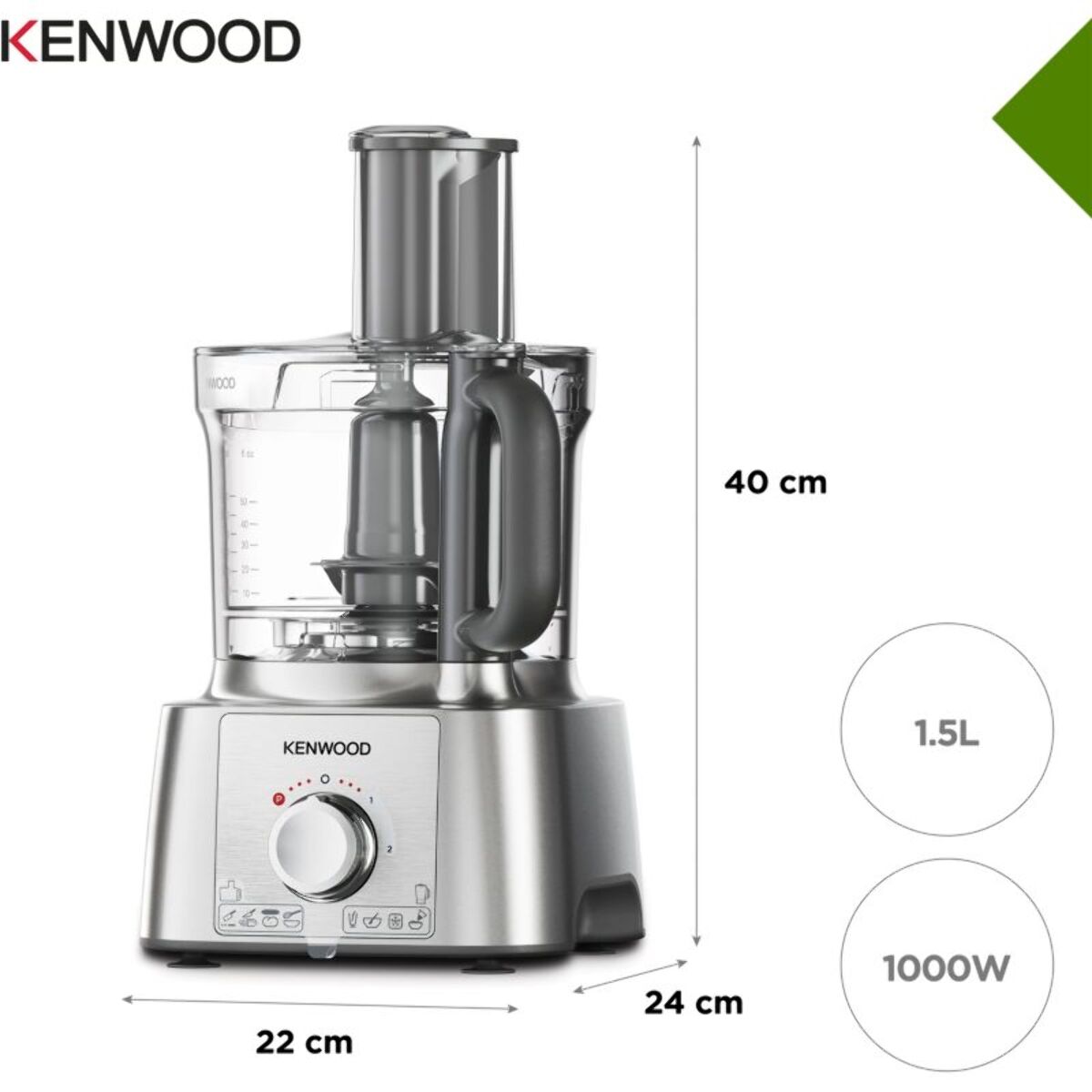 Robot multifonction KENWOOD FDP65.820SI Multipro Express