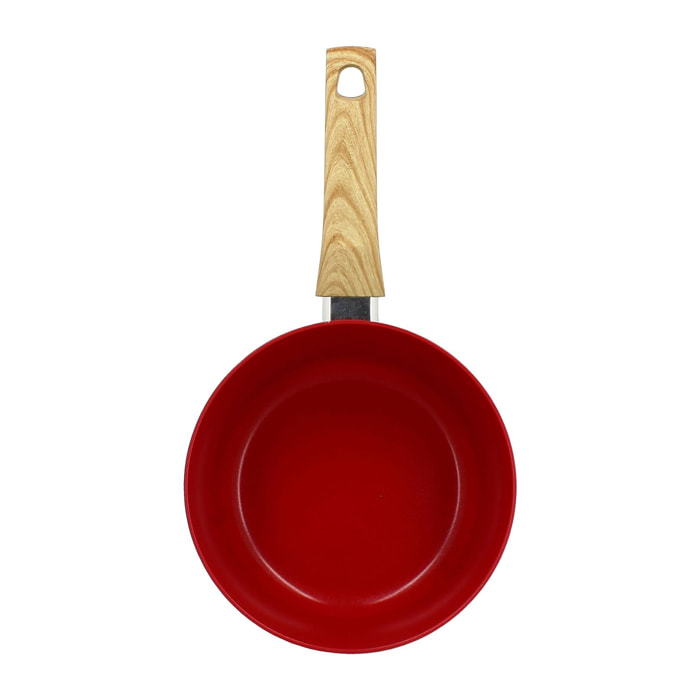 Casserole 20cm avec revêtement céramique rouge - tous feux COLORAMA