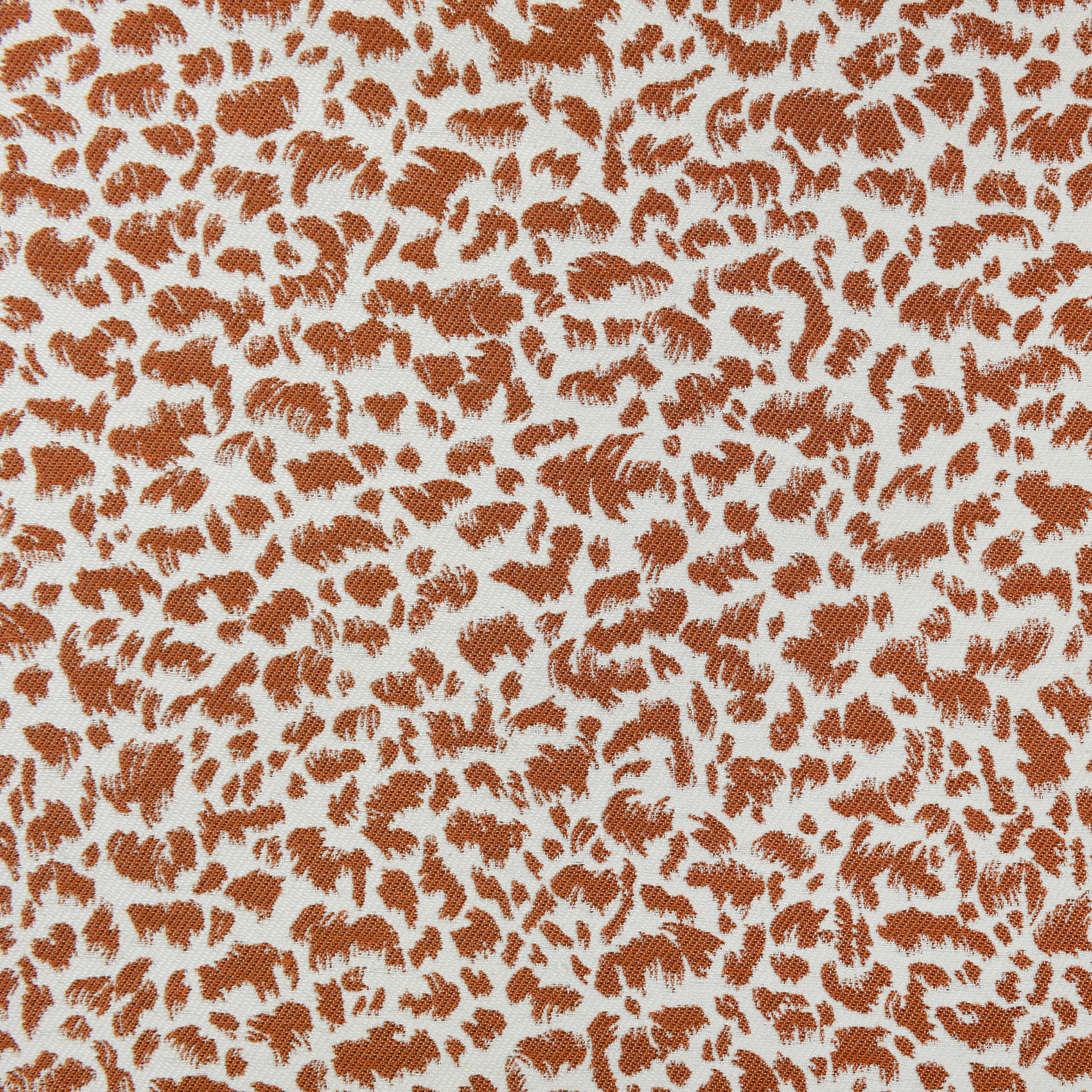 Rideau jacquard abstrait texturé à oeillets - Orange Foncé