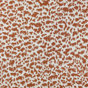 Rideau jacquard abstrait texturé à oeillets - Orange Foncé