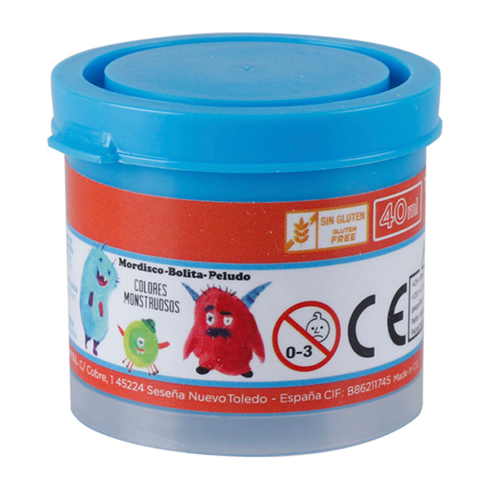 PACK 6 UDS TEMPERA 40 ml BLU CIELO