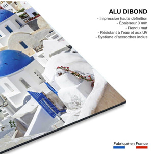 Tableau dôme bleu sur les cyclades Tableau alu Dibond
