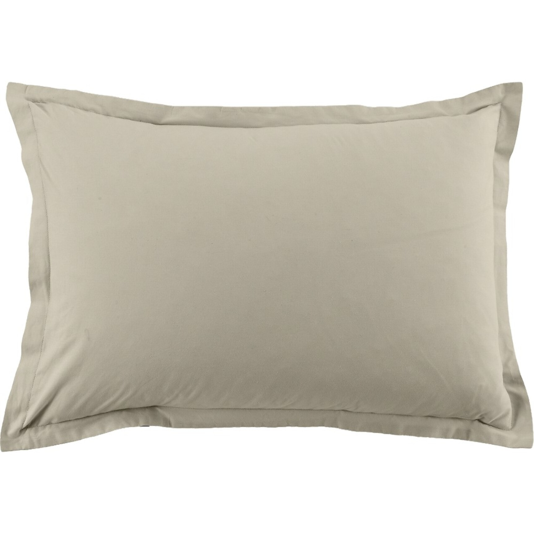 Lot De 2 Taies D'oreiller 100% Coton 57fils Latte