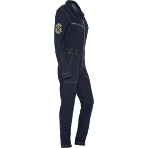 TRJUMPW STRETCH PILOT JUMPSUIT WITH MILITARY BADGES 98% COTTON 
2% ELASTANE Altro