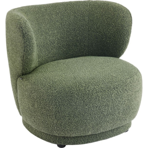 Fauteuil en tissu bouclette - ESTER
