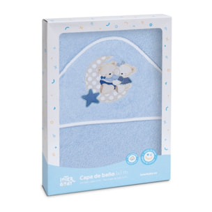 Capa Baño 1X1 Mod Lovely Bear+ Gorro Azul