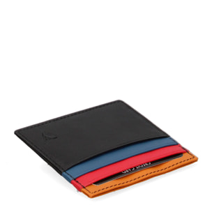 Porta carte da uomo In Vera pelle Made in Italy 10x8,5x0,5 cm