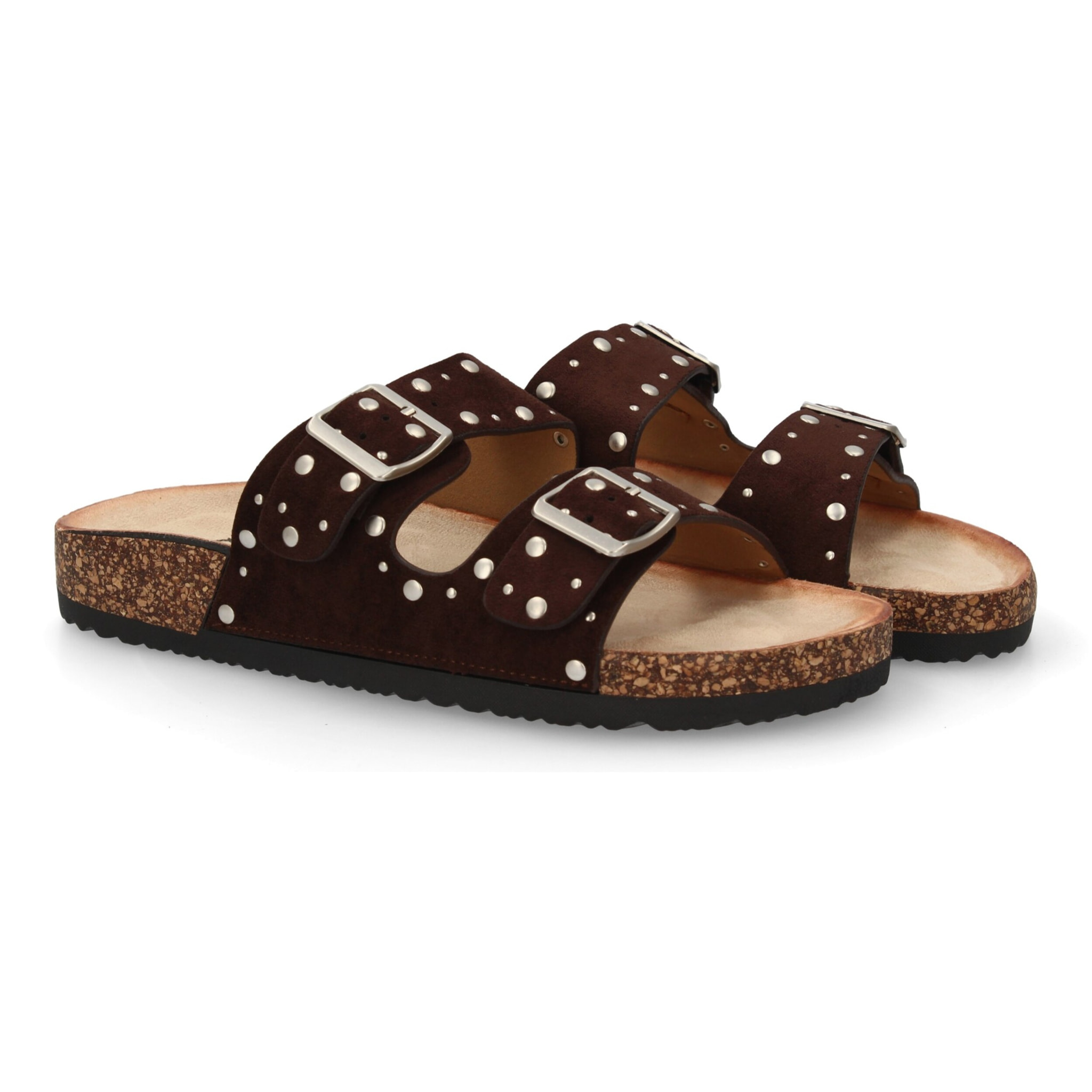 Sandalia bio mujer cómoda con tachuelas