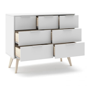 Cómoda Numa Blanco - Oak Soft