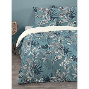 Parure housse de couette polyester vert