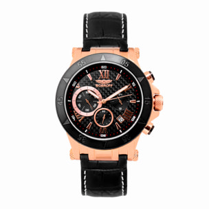 Reloj Bobroff BF1001M15 Hombre Analogico Cuarzo con Correa de Piel