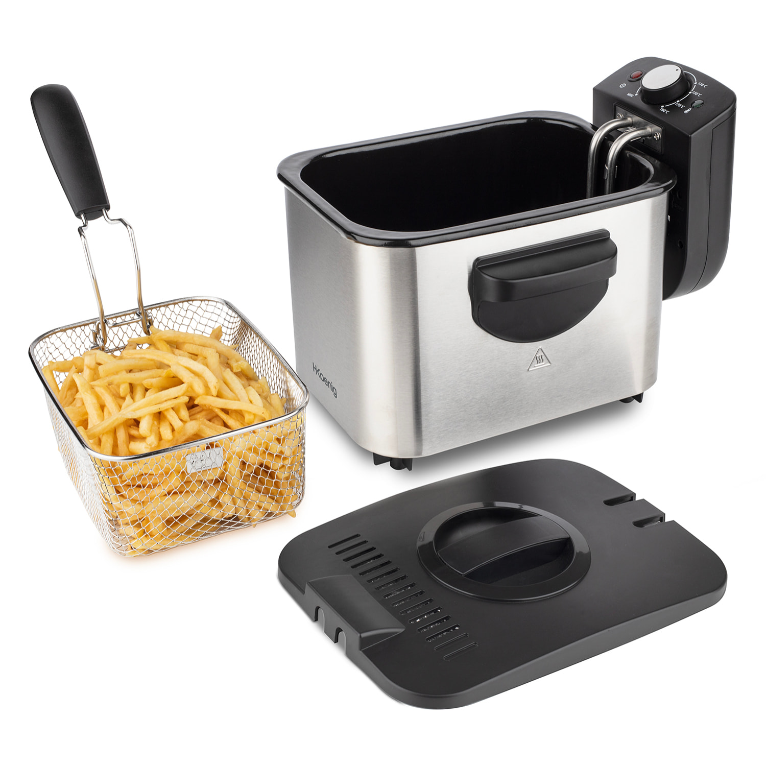 Freidora Eléctrica Con Filtro, 2200 W, 3 Litros.