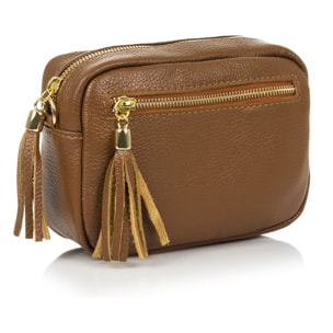 Delfina Borsa a tracolla Donna.Pelle autentica Dollaro