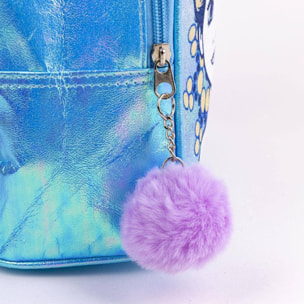 Mochila infantil de frozen - cierre de cremallera con pompón - 18 x 21 x 10 cm - mochila pequeña con costuras reforzadas