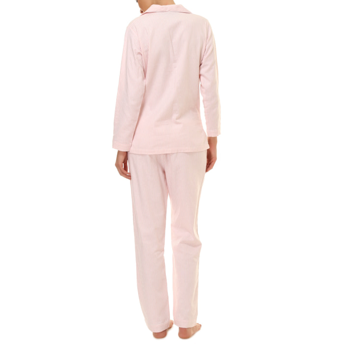 PACK Pigiama leggero mamma e bimba DONNA BAMBINA riga rosa e bianca