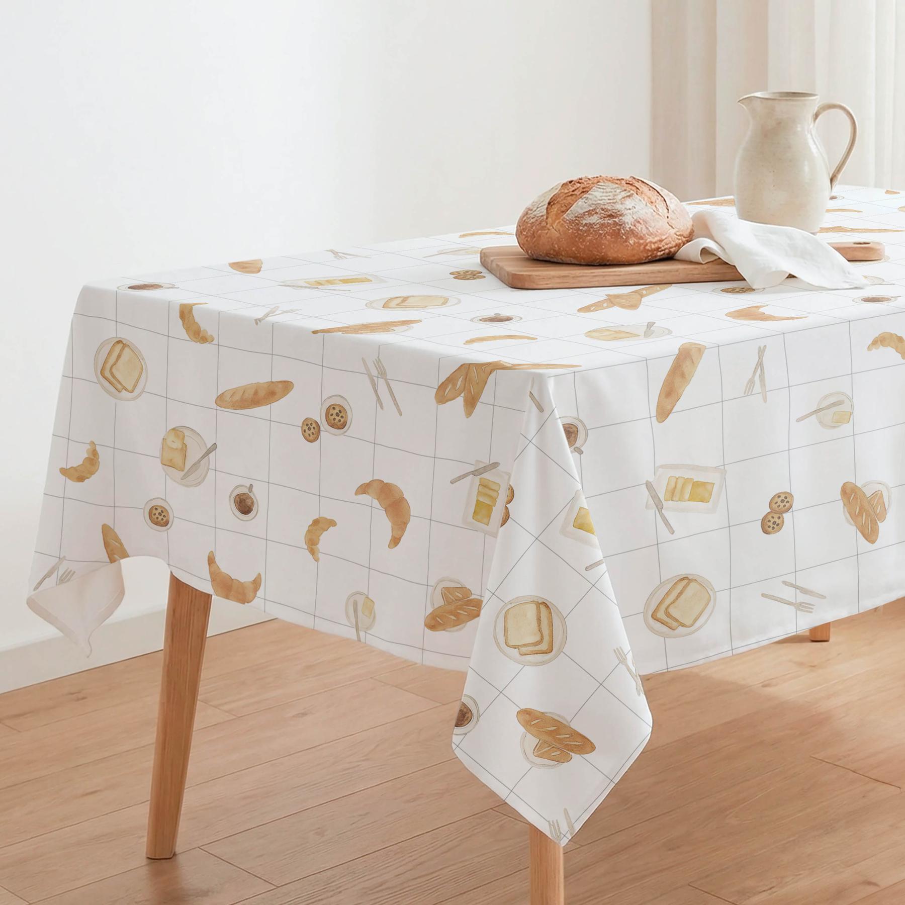 Nappe anti-taches BAGUETE BEIGE - enduite