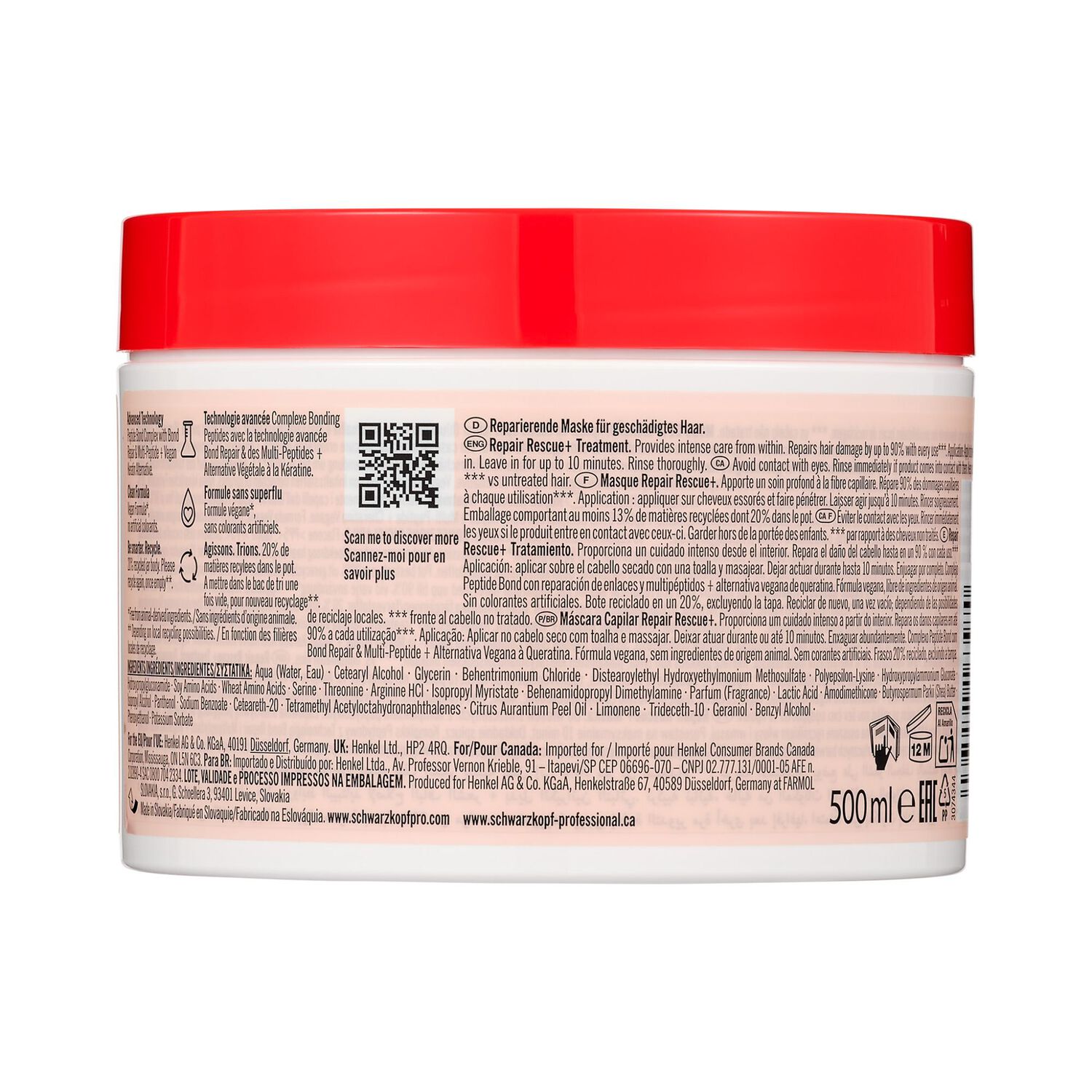 Bc Repair Rescue+ - MASQUE 500ML
