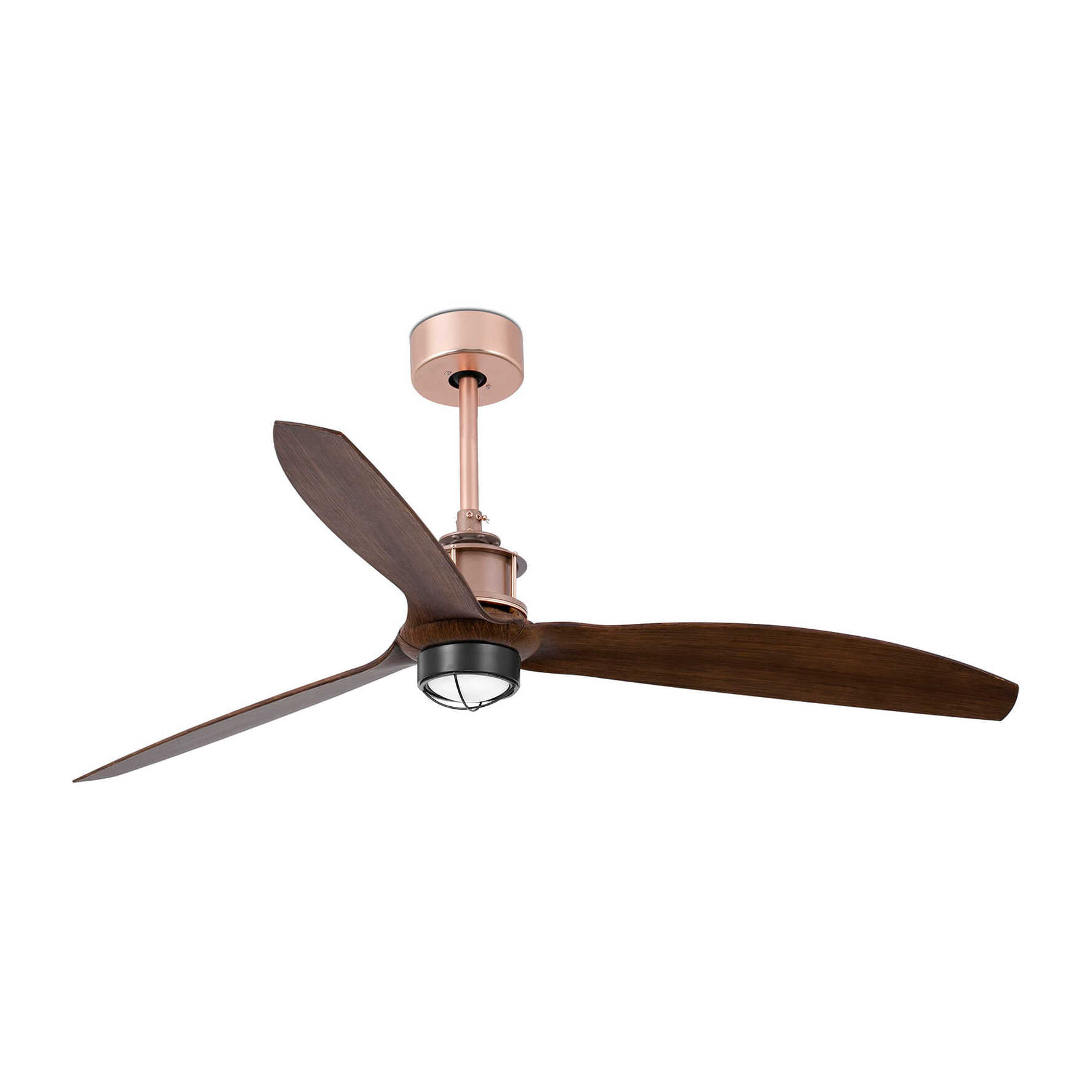 JUST FAN LED Ventilateur cuivre/bois DC