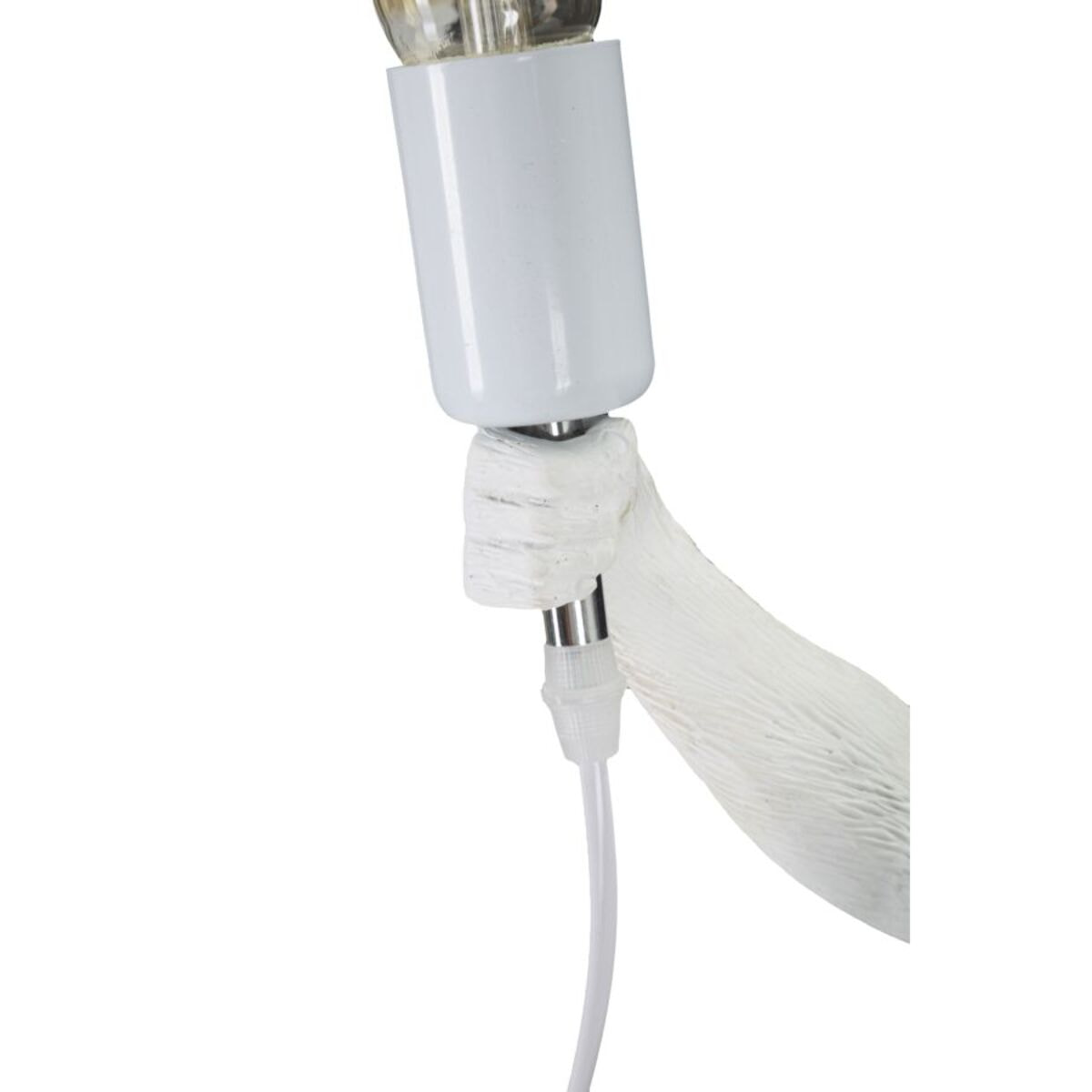 LAMPADA DA TAVOLO MONKEY BIANCO CM Ø 26X34X55