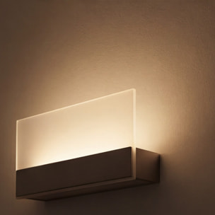 LEDS C4 Aplique Flat Led 8.5W 3000K Níquel Satinado
