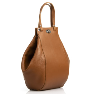 Giusta Borsa a spalla Donna. Pelle autentica Dollaro.