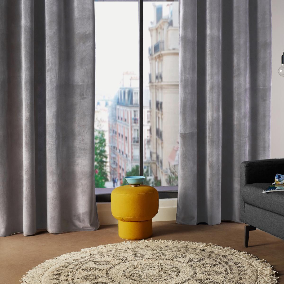 Rideau "Lilou" gris ardoise 140x260cm